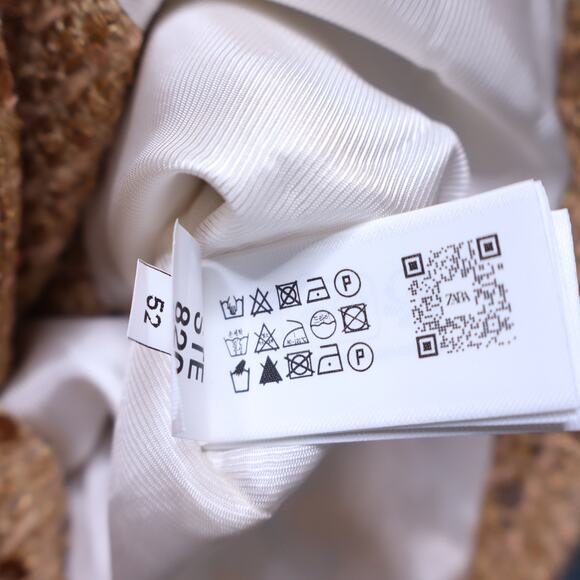 ZARA NWT Sequin Belt Blazer Camel Tweed Round Neck Long Sleeve Women's XS - Picture 13 of 13